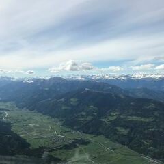 Flugwegposition um 15:08:20: Aufgenommen in der Nähe von Gemeinde Hermagor-Pressegger See, Österreich in 2255 Meter